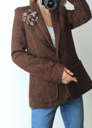 Пиджак zara шерсть 38%