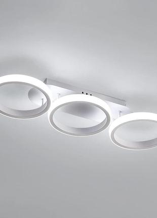 Светодиодный потолочный светильник aua, 32 вт, 2500 лм, яркие потолочные светильники, холодный белый