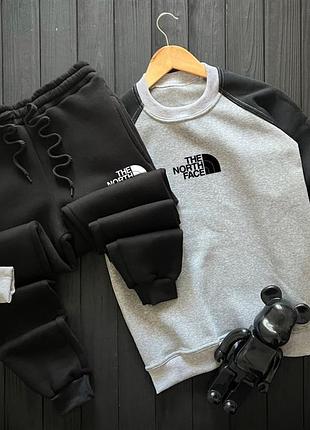 ❄️ зимний спортивный костюм на флисе the north face, tnf, тн