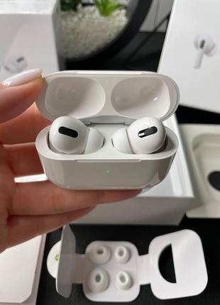 Бездротові навушники airpods pro (lux) з функцією бездротової зарядки 1:1