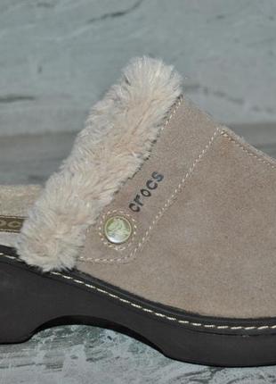 Шлепанцы на меху crocs 38 размер