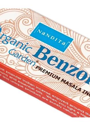 Nandita organic benzoin 15 грамм бензоин, ароматические палочки, масальные благовония3 фото