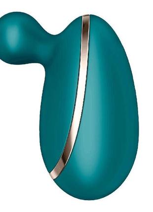 Вібратор для зовнішньої стимуляції satisfyer spot on 1 green, гнучкий відросток