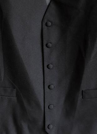 Чоловіча жилетка до костюму жилет чорна класична lloyd attree&smith розмір xl 505 фото