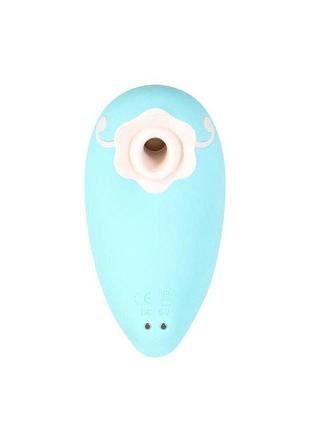 Роскошный вакуумный клиторальный стимулятор с кристаллом swarovski pillow talk - dreamy teal