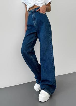 Джинси палаццо темно-синього кольору