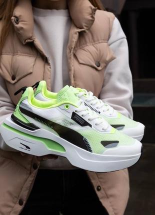 Женские белые кроссовки puma kosmo5 фото