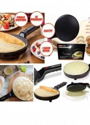 Блинница электрическая crepe maker. цвет: черный