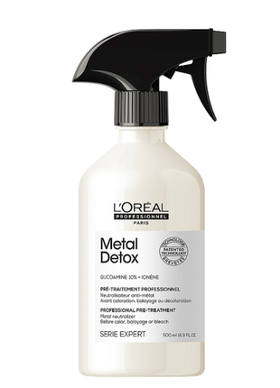 Спрей для відновлення фарбованого волосся l’oreal professionnel metal detox pre-treatment spray