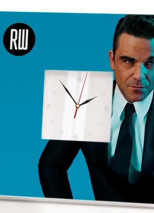 Авторський годинник «роббі вільямс. robbie williams» для фанатів, поп музика, прикраса в бар, клуб,