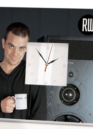 Авторские часы "робби уильямс. robbie williams" подарок для фанатов, поп музыка, украшение в бар, кл