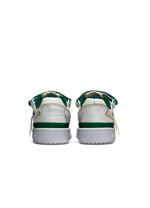 Кроссовки женские adidas forum 84 low new white green yellow9 фото