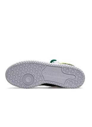 Кроссовки женские adidas forum 84 low new white green yellow10 фото