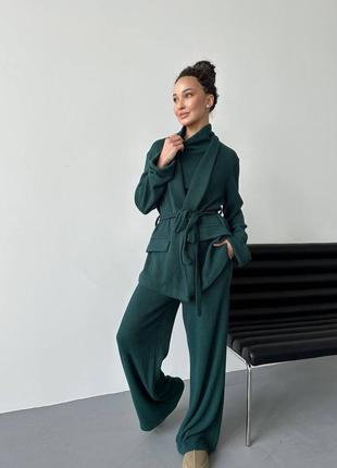 Костюм 3-ка палаццо+кардиган+гольф10 фото
