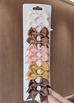 Бантики заколки для волосся набір!!!