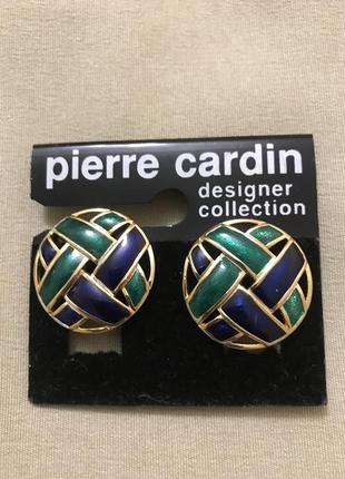 Большие клипсы 2.7 запеченная эмаль позолота бренд новые