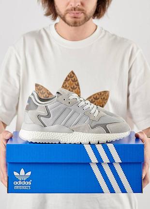 Кросівки чоловічі adidas nite jogger gray