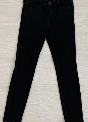 Женские черные джинсы hollister, р.26 длина 28, super skinni