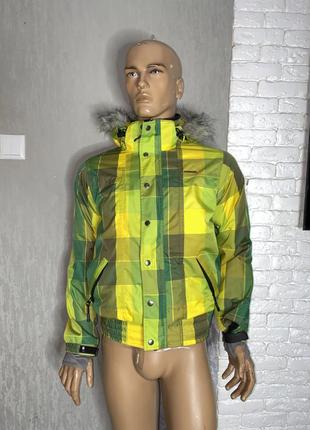 Яскрава лижна куртка утеплена куртка для лиж і сноуборду chanexe, s