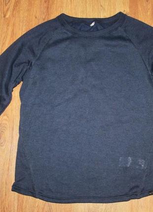 Женская спортивная термо кофта лонгслив синий quechua xl-2xl