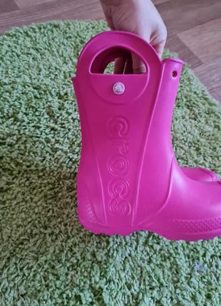Гумові чоботи crocs, резиновые сапожки crocs4 фото