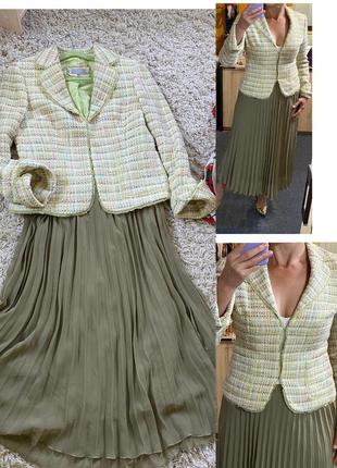 Шикарный твидовый пиджак/жакет в стиле шаннель,per una,p.10/12