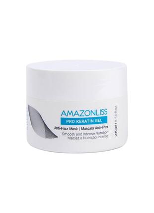 Кератиновая маска для разглаживания волос pro keratin anti frizz mask 240 мл