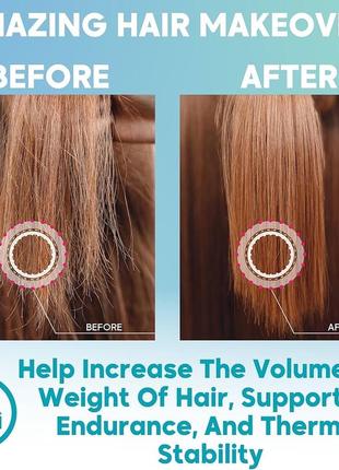 Кератиновая маска для разглаживания волос pro keratin anti frizz mask 240 мл4 фото