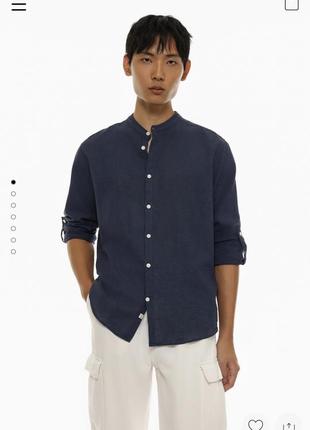 Новая с биркой рубашка лен, льняная, мужская lefties