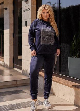 Велюровый спортивный костюм women chic4 фото