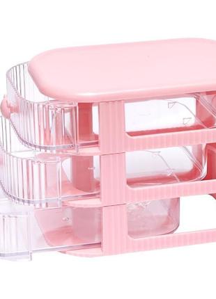 Органайзер настільний wxs-3,3 відділення (pink)