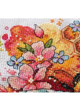 Набір для вишивання хрестиком "різнотрав'я" ah-086 25х20 см2 фото