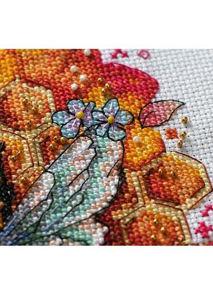 Набір для вишивання хрестиком "різнотрав'я" ah-086 25х20 см3 фото
