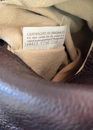 Шкіряна брендова сумка bottega veneta brown intrecciato leather hobo6 фото