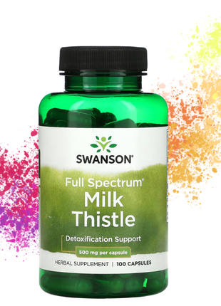 Swanson, full spectrum®, розторопша, 1000 мг, 100 капсул (500 мг у капсулі)