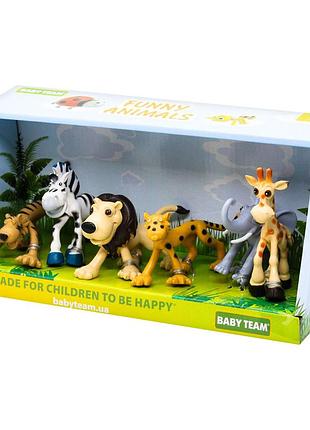 Набор игрушек baby team сафари 6шт