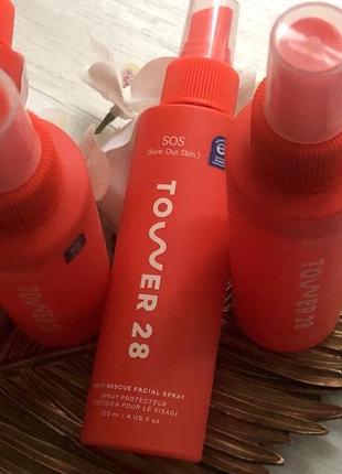 Тонер спрей мист tower 28 beauty sos day rescue facial spray with hypochlorous acid