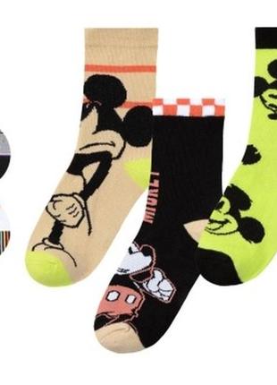 Детские демисезонные теплые носки для мальчика 23/26 ; 27/30 и 31/34 disney микки маус