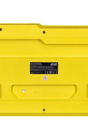 Яркая игровая клавиатура с подсветкой 2e gaming kg315 rgb usb yellow4 фото