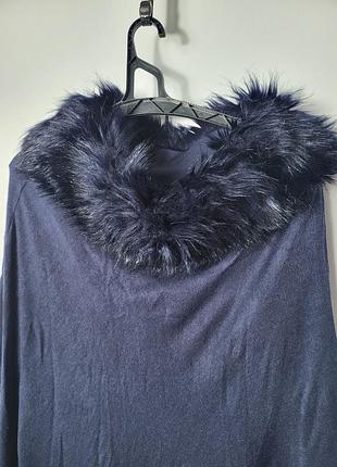 Пончо зі штучним хутром 2