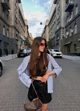Полосата рубашка zara