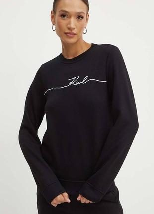 Свитшот karl lagerfeld черный бежевый