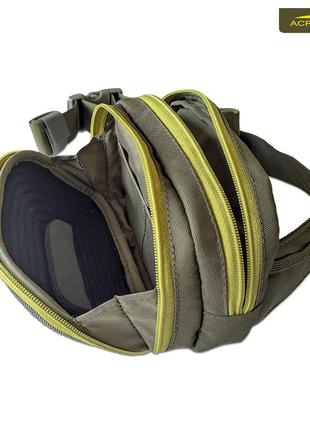 Acropolis сумка на пояс для стріт-фішингу, бананка з рибальськими коробками, сумка спінінгіста через плече.5 фото