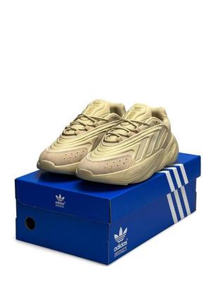 Кроссовки для пробежки,кроссовки на весну adidas originals ozelia  beige,кроссовки на лето,мужские легкие м2 фото