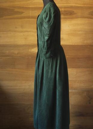 Темно зелена вінтажна сукня міді жіноча berwin&wolff, розмір xs, s