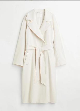 Пальто тренч айвори h&m