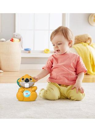 Розвиваюча музична іграшка fisher price веселий бобер лінкімалс (рос.) fisher-price linkimals beaver8 фото