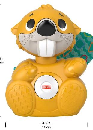 Розвиваюча музична іграшка fisher price веселий бобер лінкімалс (рос.) fisher-price linkimals beaver6 фото