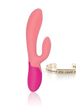 Вібратор кролик із підігрівом rianne s xena coral/rose
