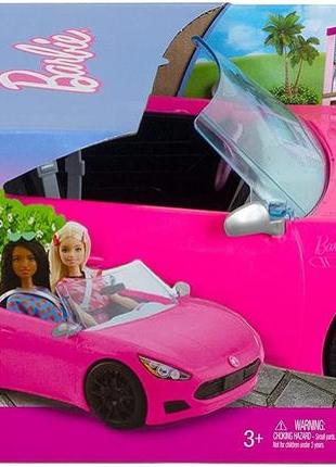 Гламурний рожевий автомобіль барбі кабріолет машина barbie convertible 2-seater vehicle, pink car оригінал6 фото